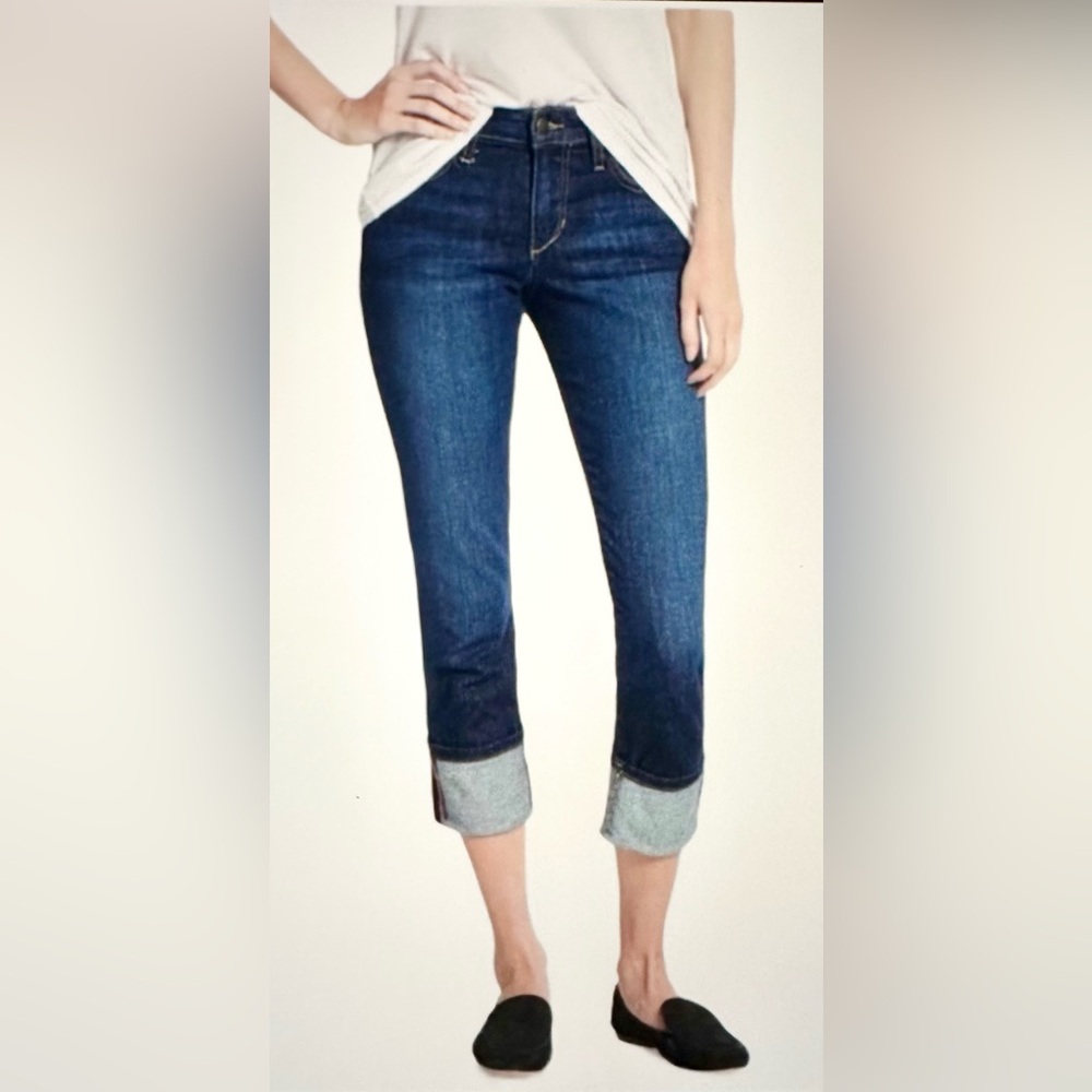 Joe’s Jeans Maven Cropped Cuffed Jeans Medium Washed